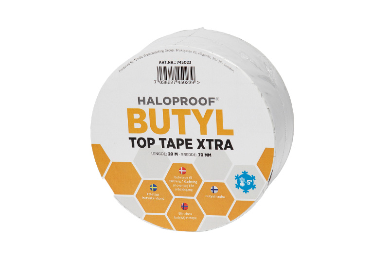 RADONSPERRE TETTEBÅND TOP BUTYL 70MM X 20M  HALOPROOF
