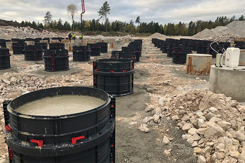 FORSKALING SØYLE GEOTUB Ø  35 H-60 CM 1/2 3
