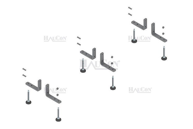 MONTERINGSFOT TIEPPO M\JUSTERING H-130-280 REG2 4 STK 2