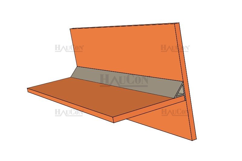 PLAST TREKANTLIST 15 MM/skråside 100 MTR 1