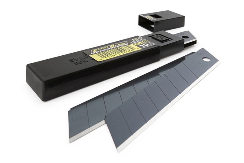 KNIVBLADER TIL OLFA 18MM * BLACK * 10 STK