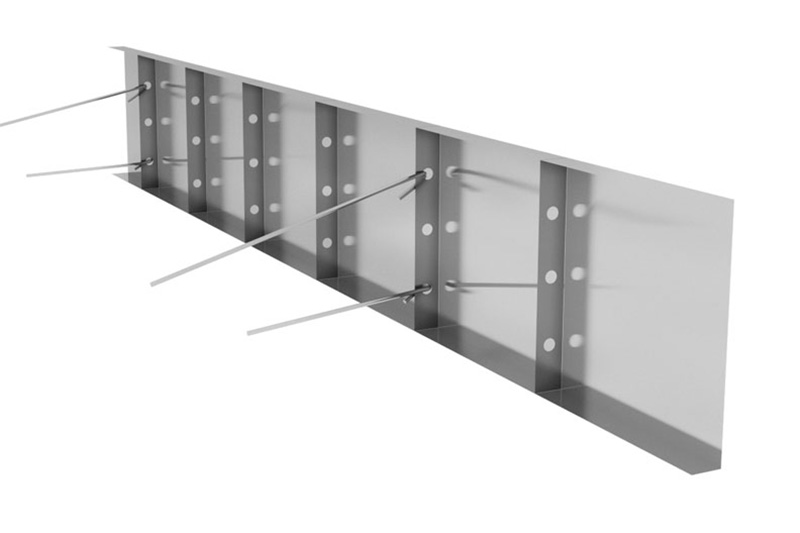 STØPESTENG FORDEC 1000 H = 25 CM SPES 21MM SKRÅSIDE 2,25 MTR 0