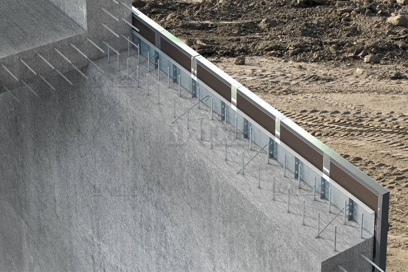 STØPESTENG FORDEC 1000 H = 25 CM SPES 21MM SKRÅSIDE 2,25 MTR 3