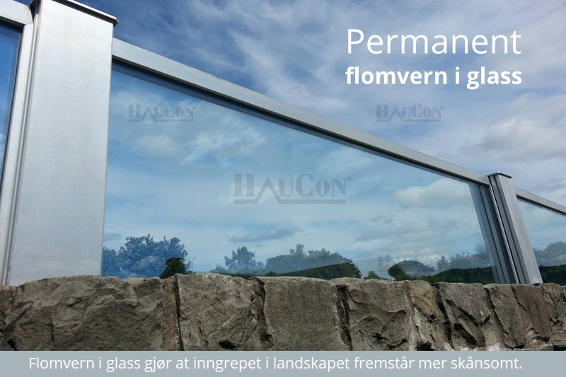 FLOMVERN PERMANENT GLASSVEGGER FOR LANDSKAP IBS 1