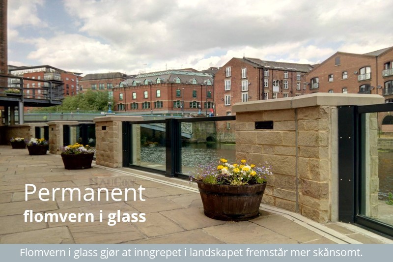 FLOMVERN PERMANENT GLASSVEGGER FOR LANDSKAP IBS 2