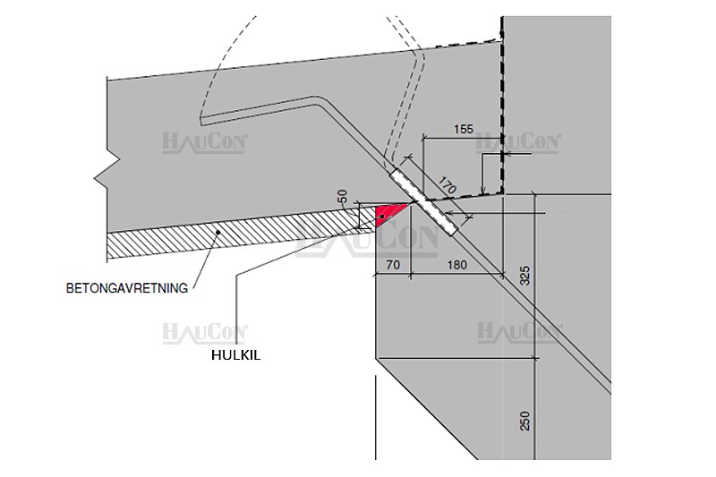 HULKIL FORMBAR SKUM 70 X 50 MM L = 2,0 METER 2