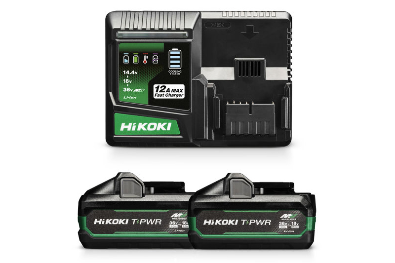 BATTERIPAKKE 2XBSL3640MVT + LADER UC36YSL2 HIKOKI T-PWR