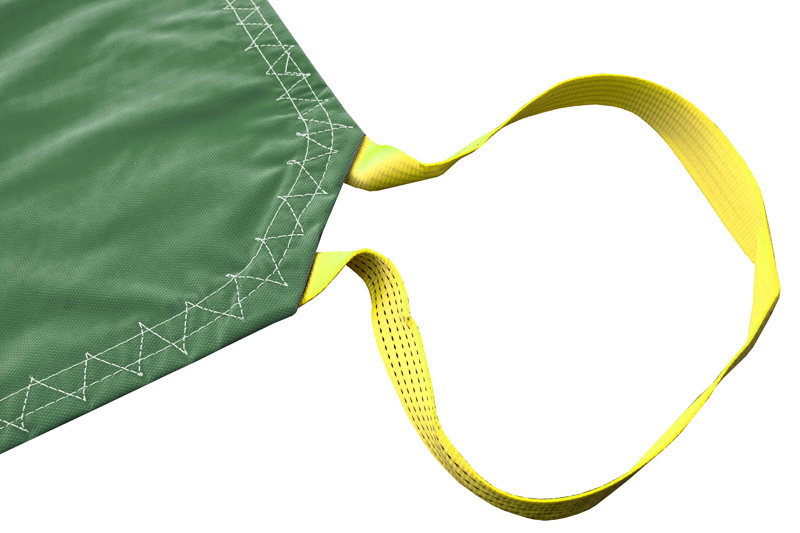 SNØSEIL HAUCON MED SKLISIKRING 6 X 6 M. 450 GR GRØNN 1