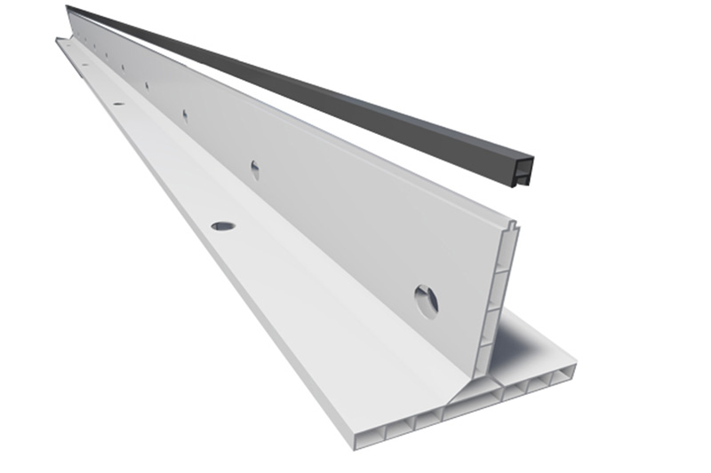 FUGE K-FORM RISSANVISER PVC K135 150-250MM  2,8 MTR