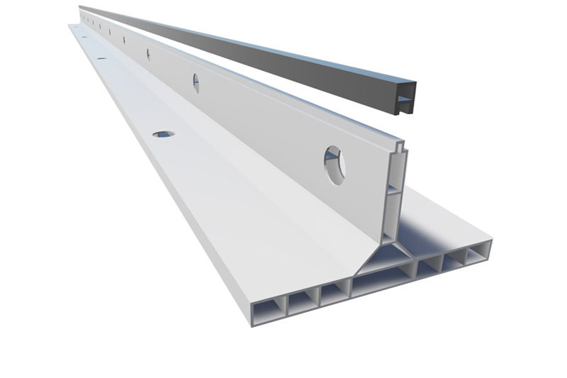 FUGE K-FORM RISSANVISER PVC   K85 100-140MM  2,8 MTR